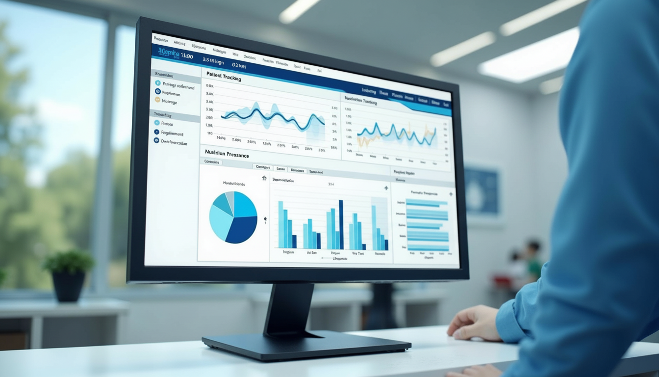 Healthcare dashboard with nutrition analytics